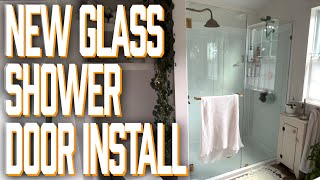 Installing A Glass Shower Door [upl. by Kannry]