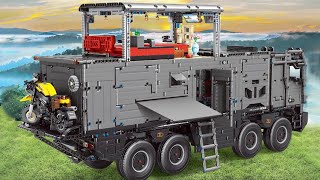 MOC Bricks T4009 Technician Series High Tech MAN Camper 8x8 RV offRoad Motorhome [upl. by Ettelliw]