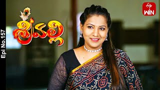 Srivalli  24th October 2023  Full Episode No 157  ETV Telugu [upl. by Gabrielle]