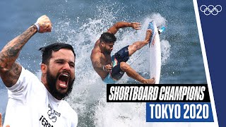 Tokyo 2020 Mens Shortboard Champions 🏄‍♂️🥇🥈🥉 [upl. by Berlauda]