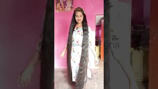 hair combing and bun braid making hairstyles style longhair hair viralvideos braids yt [upl. by Lethia]