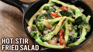 Stir Fried Broccoli Salad  Winter Is Coming  How To Make Stir Fried Salad  Healthy Recipe  Varun [upl. by Ime926]