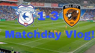 MAULED BY THE TIGERS Cardiff City 13 Hull City Matchday Vlog [upl. by Elinad]