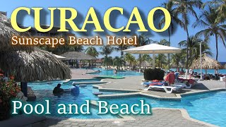 Curacao  Hotel Sunscape  Beach and Pool area [upl. by Aiekam]