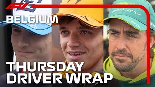 Thursday Drivers Wrap  2024 Belgian Grand Prix [upl. by Clerissa]