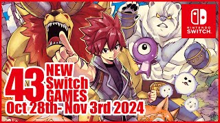 Upcoming Nintendo Switch Games Oct 28thNov 3rd 2024 [upl. by Killy194]