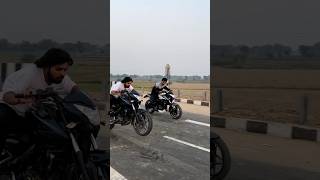 Bs3 ns200 vs bs4 ns200 drag race ❤️‍🔥 youtube youtubeshorts ns200 bike [upl. by Ohcamac]