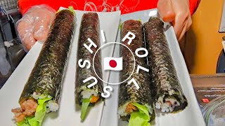 How to make Norimaki sushi roll homemade setsubun [upl. by Eseeryt]