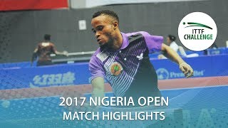 2017 Nigeria Open Highlights Antoine Hachard vs Joshua Oladiran R64 [upl. by Banwell197]