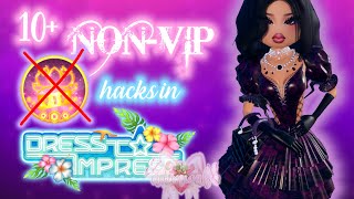 10 NONVIP HACKS in Dress To Impress [upl. by Timothea517]