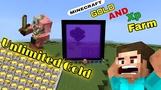 HOW TO MAKE AUTOMATIC GOLD FARM IN MINECRAFT 121 [upl. by Ardene468]