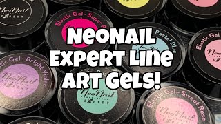 Neonail Expert Art Gel amp Elastic Gel  Demo [upl. by Terag]