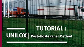 How to install you fence with UniLox post  Post  Post  Panel Method [upl. by Inafets]