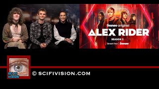 SciFi Vision Exclusive  Otto Farrant Brenock O’Connor amp Vicky McClure  Alex Rider  32024 [upl. by Olodort]