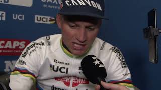 Mathieu van der Poel  Interview at the finish  E3 Saxo Classic 2024 [upl. by Lundberg]