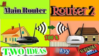 How to connect two routers wirelessly   SURENDRA THILLA [upl. by Hubble264]