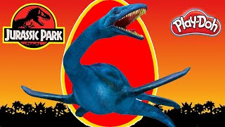 HUEVO GIGANTE de PLESIOSAURIO de JURASSIC WORLD Plastilina Play doh en Español [upl. by Pancho909]