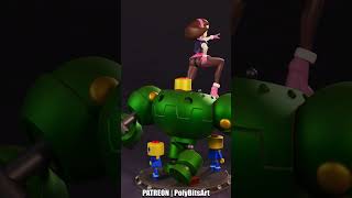 Tron Bonne Mega Man Legends Figure shorts [upl. by Malina590]