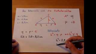 Höhensatz und Kathetensätze Einführung [upl. by Lundin]