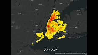 Kernel Density Map By Month [upl. by Talich]