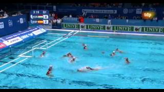 Waterpolo Lucha bajo el agua femenina [upl. by Annoval11]