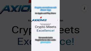 AXIOME APP  TÄGLICHE KRYPTO REWARDS 💸💰 [upl. by Einaffyt]