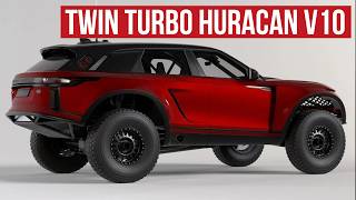 Rear Twin Turbo Huracan V10 Tube Frame Range Rover Dakar Concept WTF [upl. by Lanna213]