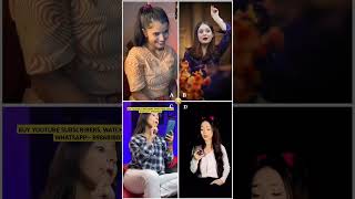 Who S Your Fav🤭😂Akshita Dwivedi 🆚️ Daizy aizy 🆚️ Vishaka jaatni 🆚️ Simpal kharel Funny shorts [upl. by Mikahs]