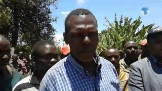 Residents celebrate construction of a bridge in Meru [upl. by Errot]