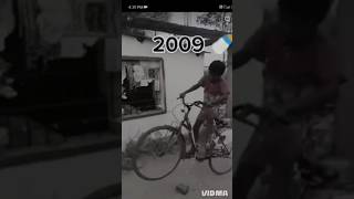 😏2009 vs 2024😎🚲👀 cycle wheelie stunt trending shorts viralvideo 2024 [upl. by Tlok]