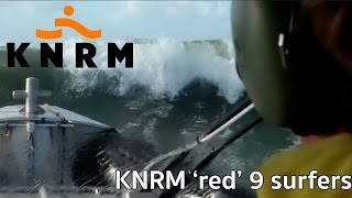 KNRM red 9 surfers [upl. by Einahpet]