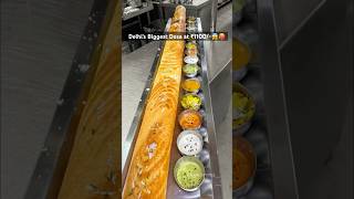 Biggest Dosa in Delhi😳😱 at ₹1100 shorts dosa indianstreetfood [upl. by Aerdnu799]