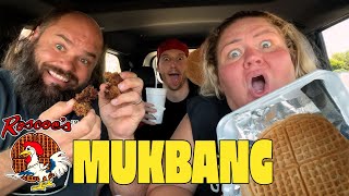 Trailer Trash Tammy Darryl amp Tad ROSCOES MUKBANG [upl. by Medorra]