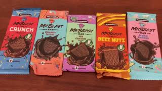 Mr Beast Chocolate Review  Feastables Taste Testing [upl. by Addi]