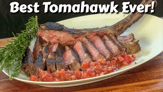 Best Tomahawk Ribeye Steak Recipe  Sunterra Pro Series  Ballistic BBQ  Santa Maria BBQ [upl. by Binah]