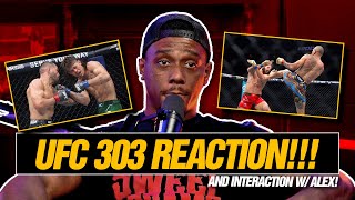 Jamahal Hill  UFC 303 Reaction and Interaction with Alex Pereira [upl. by Shrier]