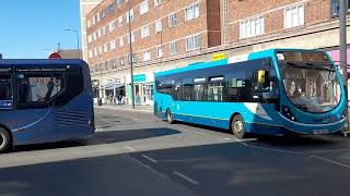 Buses at Haymarket Bus Station Leicester  Friday 22nd April 2022 [upl. by Lirpa318]