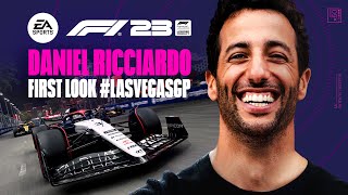 F1® 23  Daniel Ricciardo’s first look at the LasVegasGP [upl. by Callie]