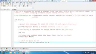 Imperative programming quotMONTH PRINTING USING SWITCH CASE quot program using Dev c [upl. by Kosak]