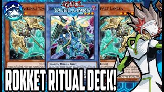 🗡️LANCEA BUSCABLE EL DECK ES SUFICIENTE🤔  NUEVO ROKKET RITUAL DECK  YuGiOh Duel Links [upl. by Skyla]