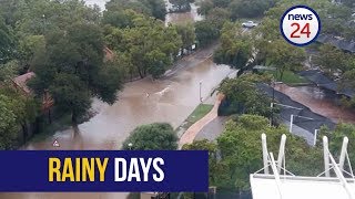 Rainy days South Africans share photos of local flooding [upl. by Nitsej]