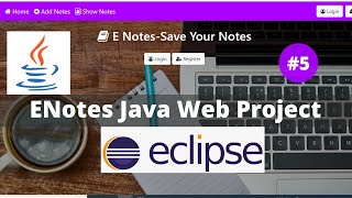 ENotes Project Part5 Using Java Advance java Project Using JSP Servlet Java Web Application [upl. by Lyell]