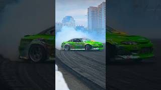 WILD 2JZ S15 DRIFTING LONG BEACHformuladrift 2jz drift s15 [upl. by Aniteb]