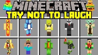 Minecraft TRY NOT TO LAUGH MOD  HARDEST TRY NOT TO LAUGH CHALLENGE  Modded MiniGame [upl. by Aram]