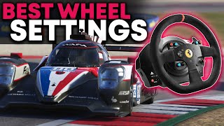 Le Mans Ultimate Wheel Settings for Thrustmaster and Logitech Wheels [upl. by Lindie]