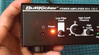 Buttkicker gamer 2  Amplifier malfunction [upl. by Dotty]