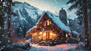 Winter Cabin Snow Storm Ambience❄️Howling Blizzard Heavy Wind and Snow Storm Blizzard Noises 1 Hour [upl. by Jacquie247]