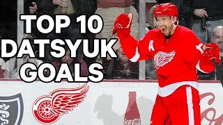 Top 10 Pavel Datsyuk Goals Of His Career [upl. by Encratis]