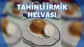 TAHİNLİ İRMİK HELVASI TARİFİÇOK PRATİK VE KOLAY [upl. by Llevert735]