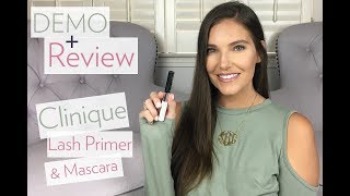 CLINIQUE Lash Primer  High Impact Mascara  Review  Demo  Sarah Brithinee [upl. by Wendolyn]